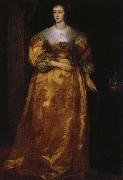 anthonis van dyck henrietta av frankrike, englands drottning oil painting